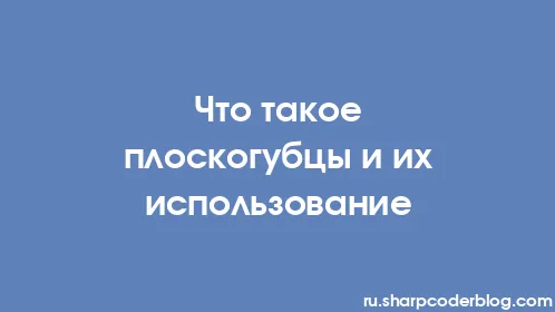 Что такое плоскогубцы и их использование - Thumbnail