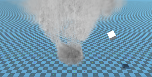 Куб, затянутый Торнадо.