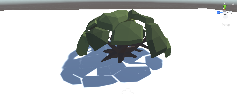 Модель дерева с правильным материалом